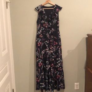 Banana Republic high-low wrap dress
